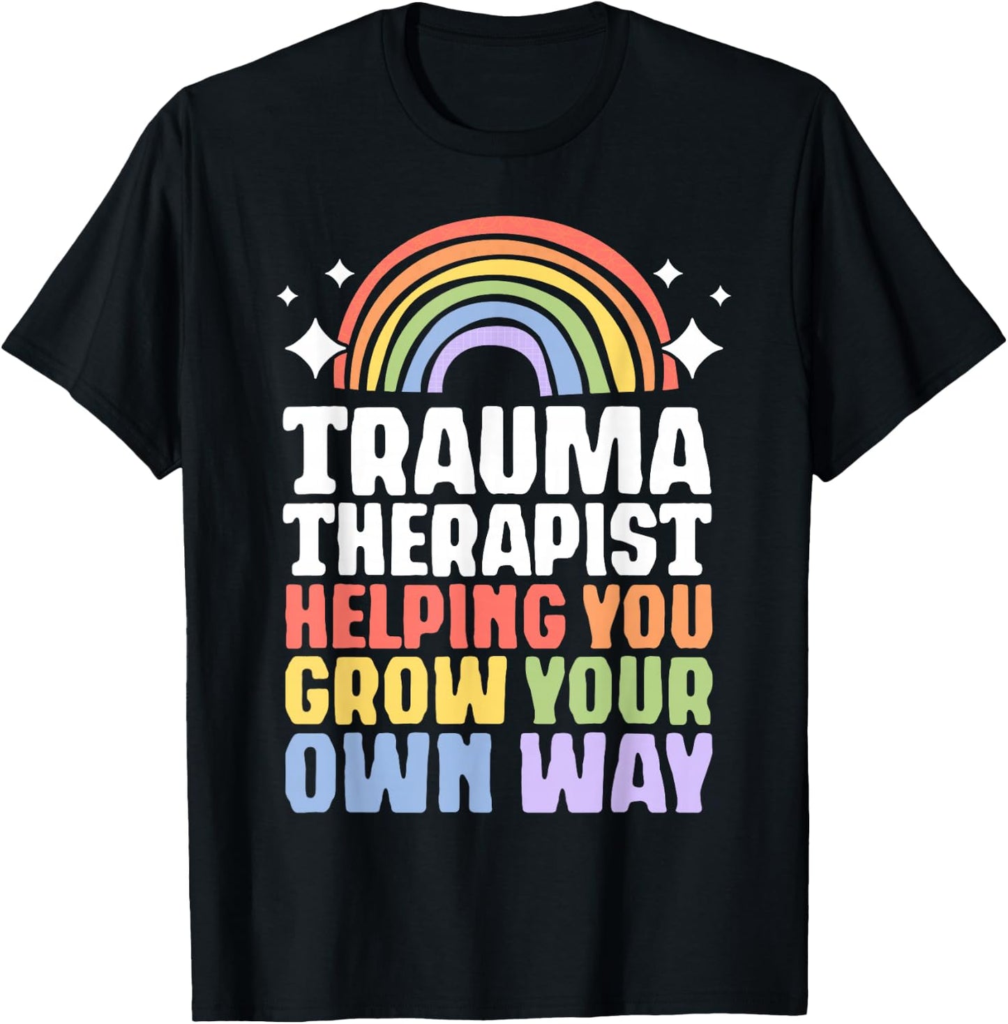 Trauma Therapist PTSD Trauma Therapy EMDR T-Shirt - T-Shirt | Black