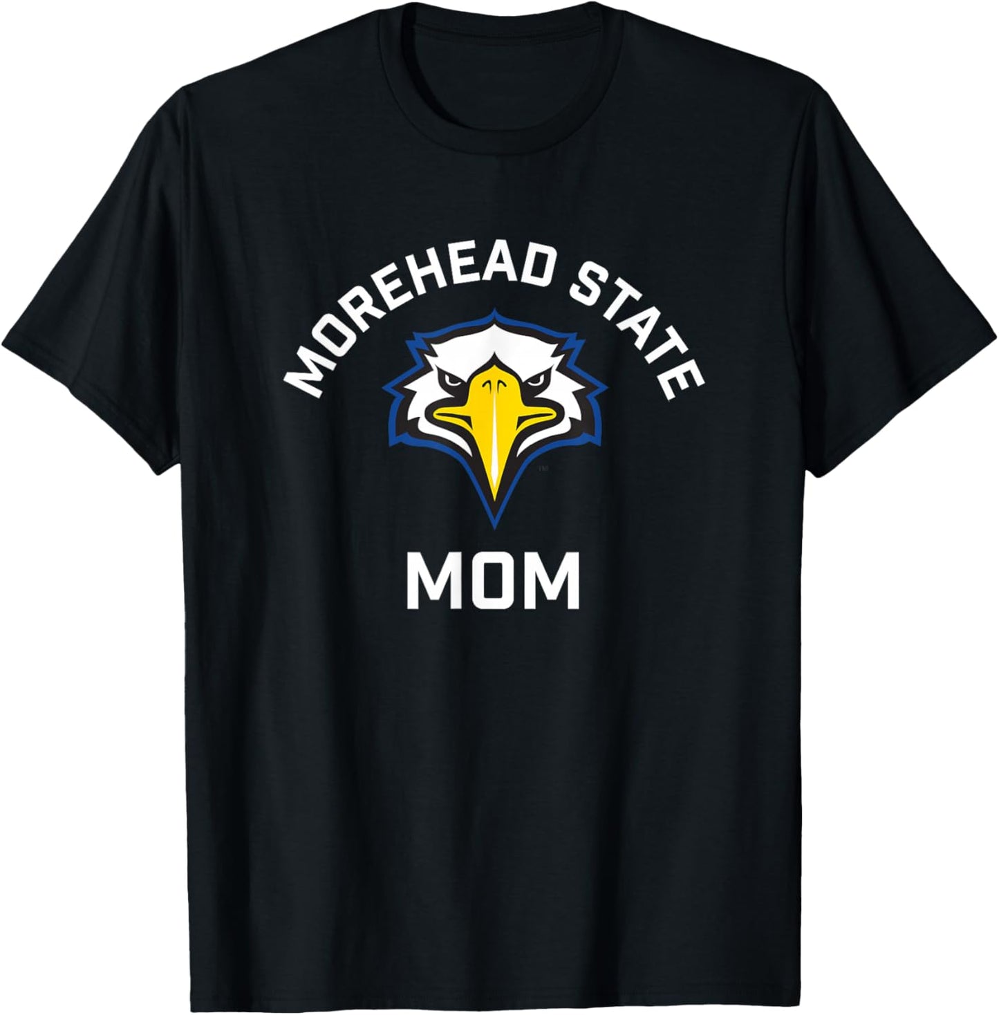 Morehead State University Eagles Arched Mom T-Shirt - T-Shirt | Black