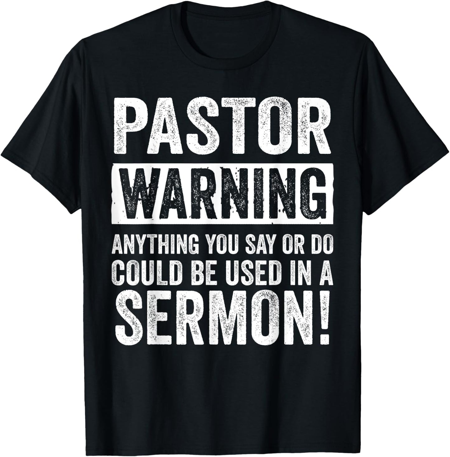 Funny Pastor Gift Religious Preachers Men Women Church T-Shirt - T-Shirt | Black