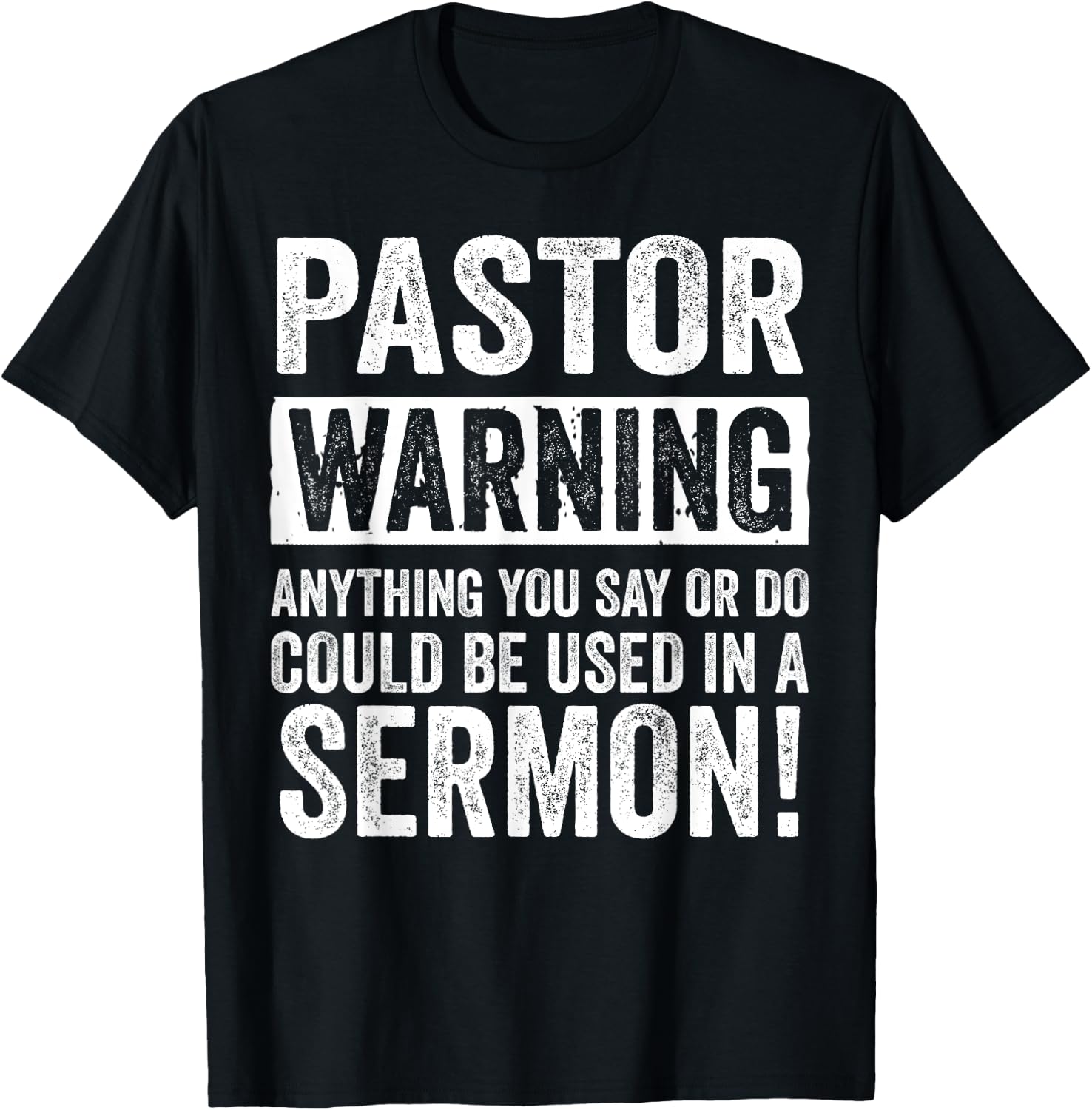 Funny Pastor Gift Religious Preachers Men Women Church T-Shirt - T-Shirt | Black
