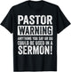 Funny Pastor Gift Religious Preachers Men Women Church T-Shirt - T-Shirt | Black