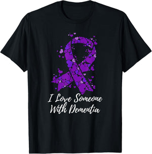 I Love Someone With Dementia Awareness T-Shirt - T-Shirt | Black
