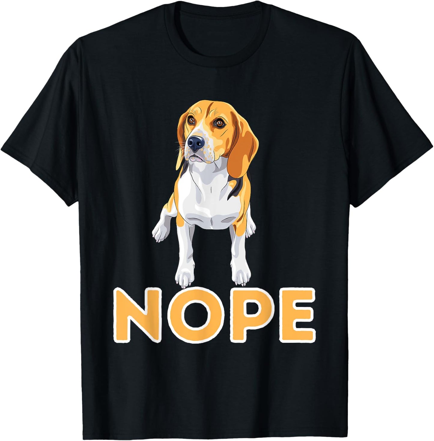 Nope Lazy Beagle - Funny Beagle Dog Lover Pet Owner Men Women Girls Kids T-Shirt - T-Shirt | Black