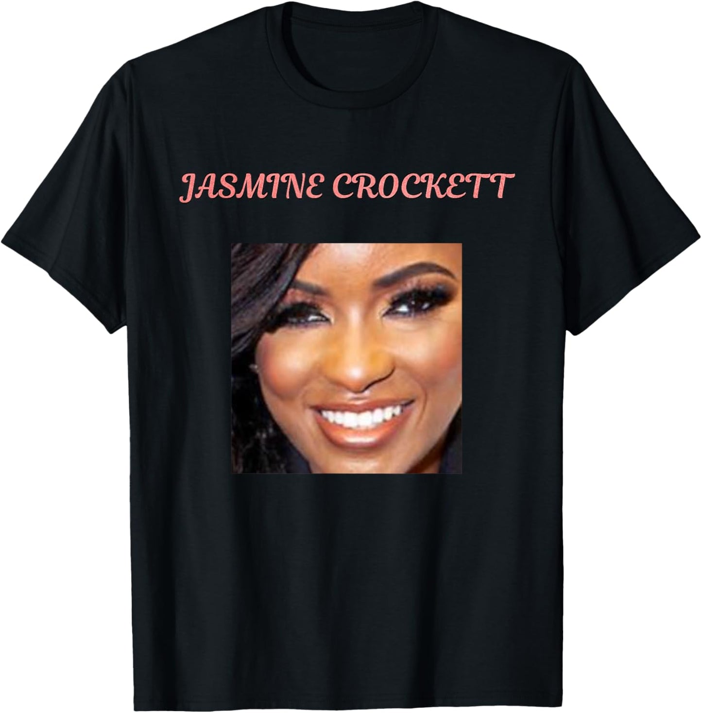 Face of Jasmine Crockett T-Shirt - T-Shirt | Black