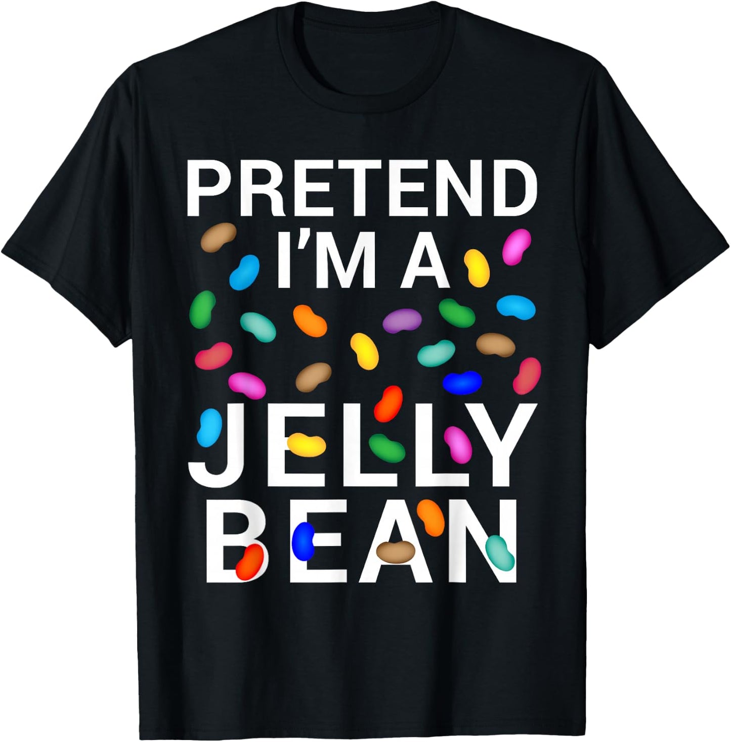 Pretend I'm Jelly Bean Halloween Candy Costume T-Shirt - T-Shirt | Black