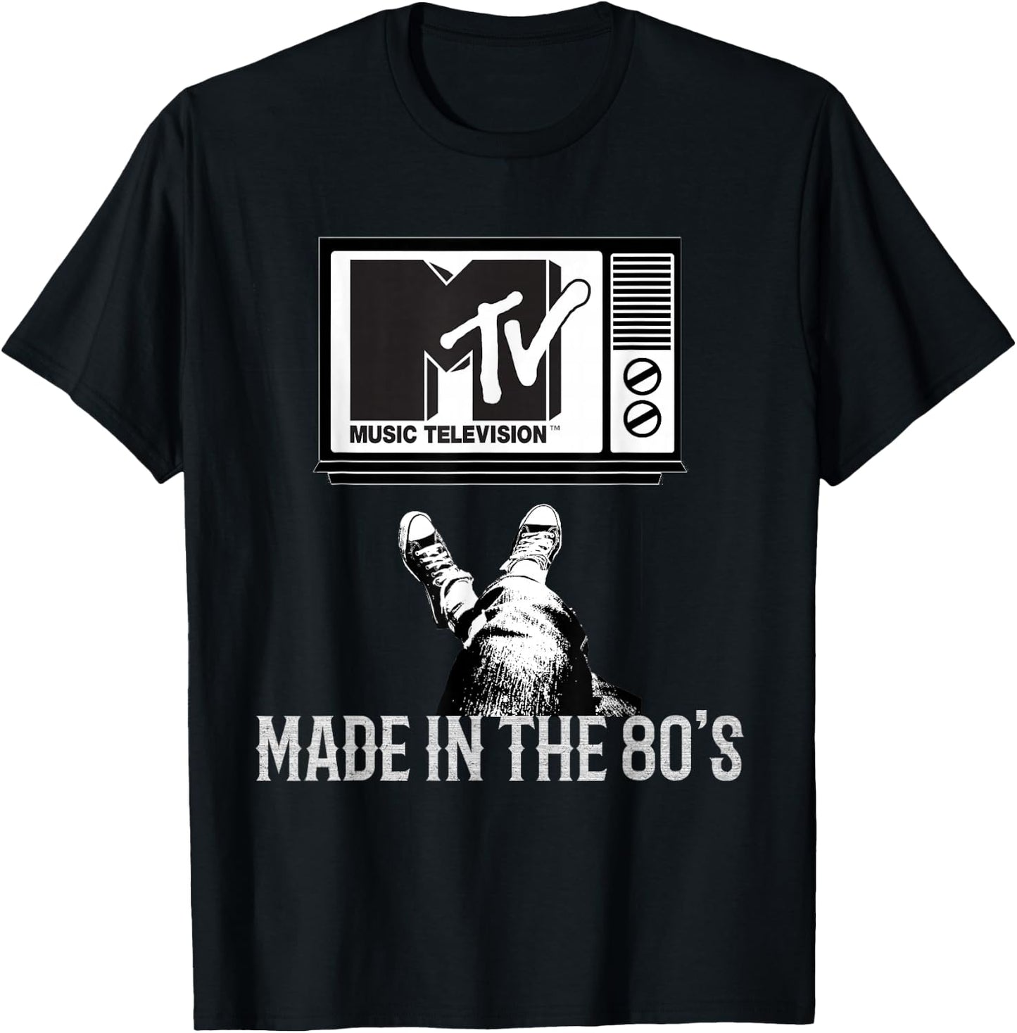 MTV Made in The 80's Vintage Shirt for MTV Fans Men Women T-Shirt - T-Shirt | Black