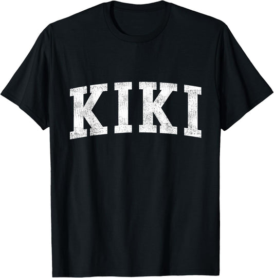 Kiki Classic Bold Font Kiki Birthday Gift T-Shirt - T-Shirt | Black