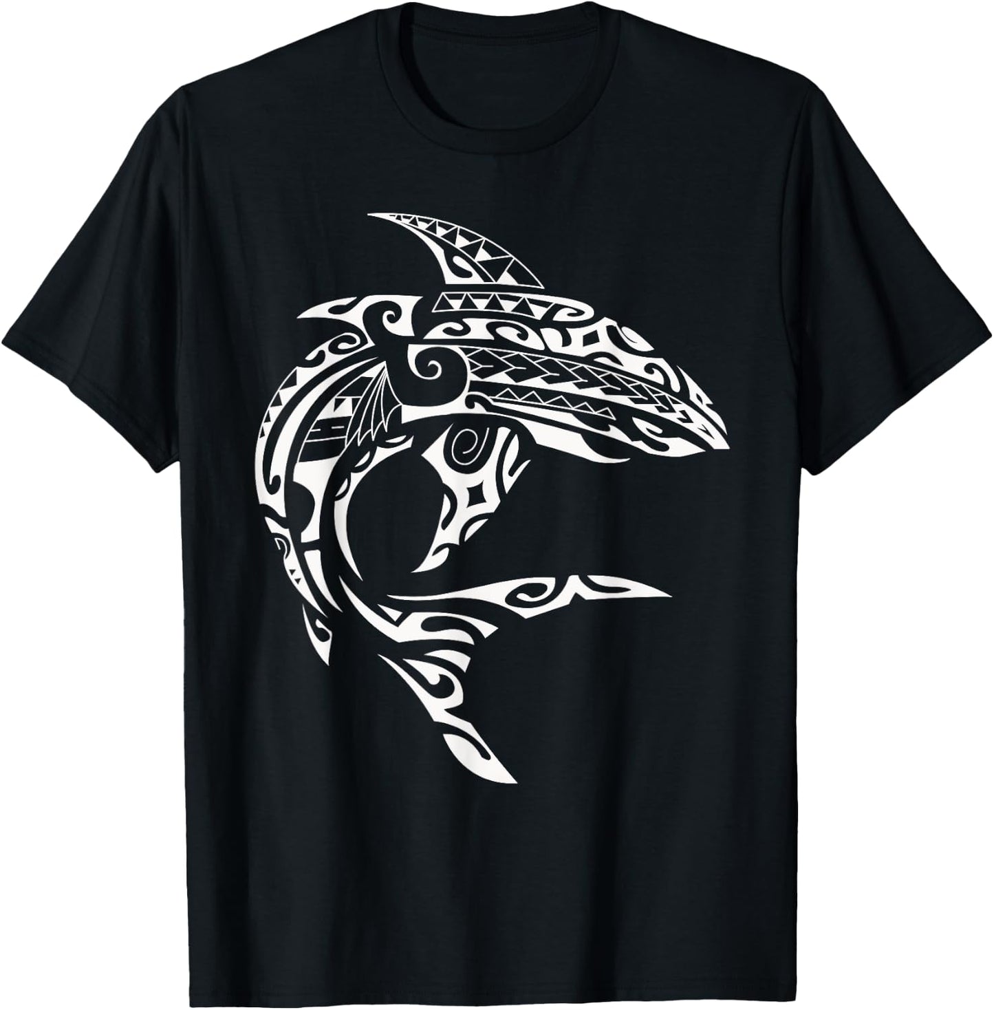 Tribal Hawaiian Maori Shark T-Shirt - T-Shirt | Black
