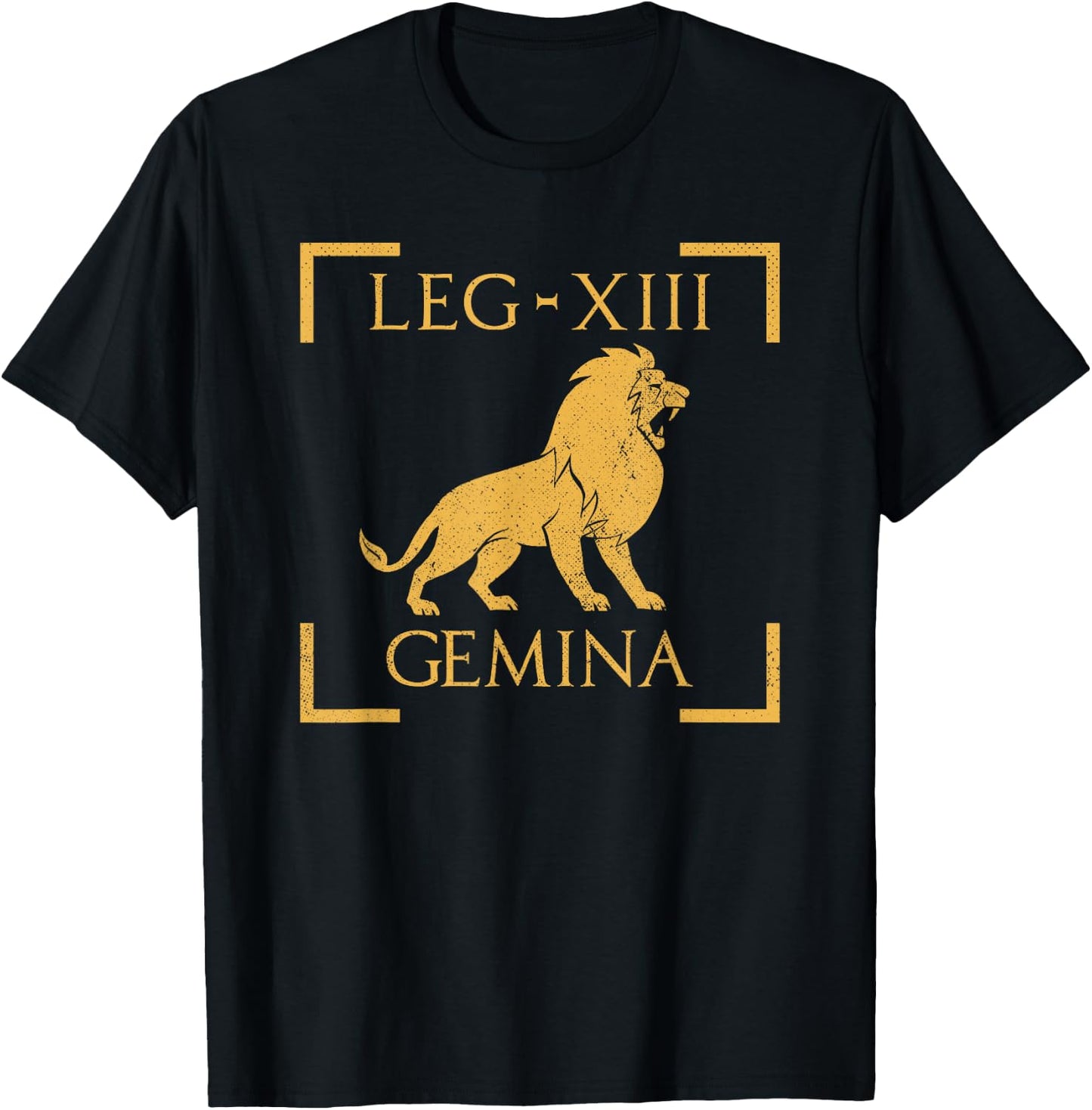 Legio XIII Gemina Lion Roman Legion T-Shirt - T-Shirt | Black