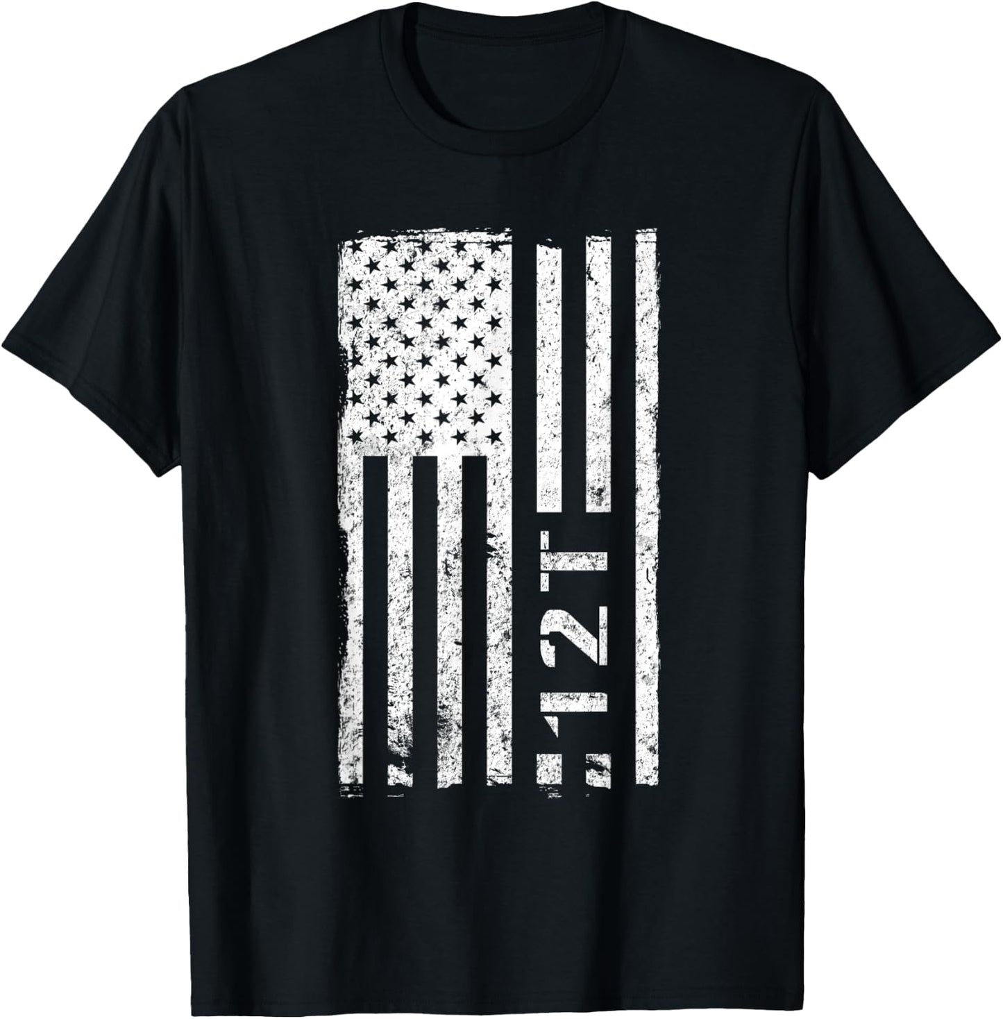 12T Technical Engineer Vintage American Flag Men T-Shirt - T-Shirt | Black