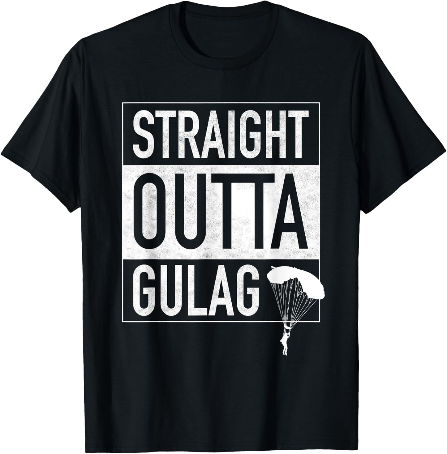 Straight Outta Gulag For Gamers Gulag King T-Shirt - T-Shirt | Black