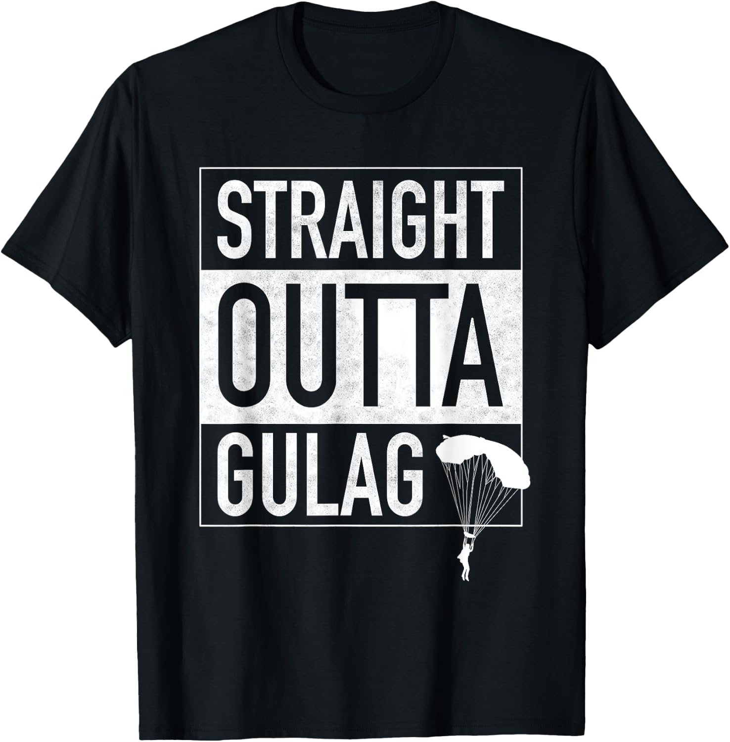 Straight Outta Gulag For Gamers Gulag King T-Shirt - T-Shirt | Black