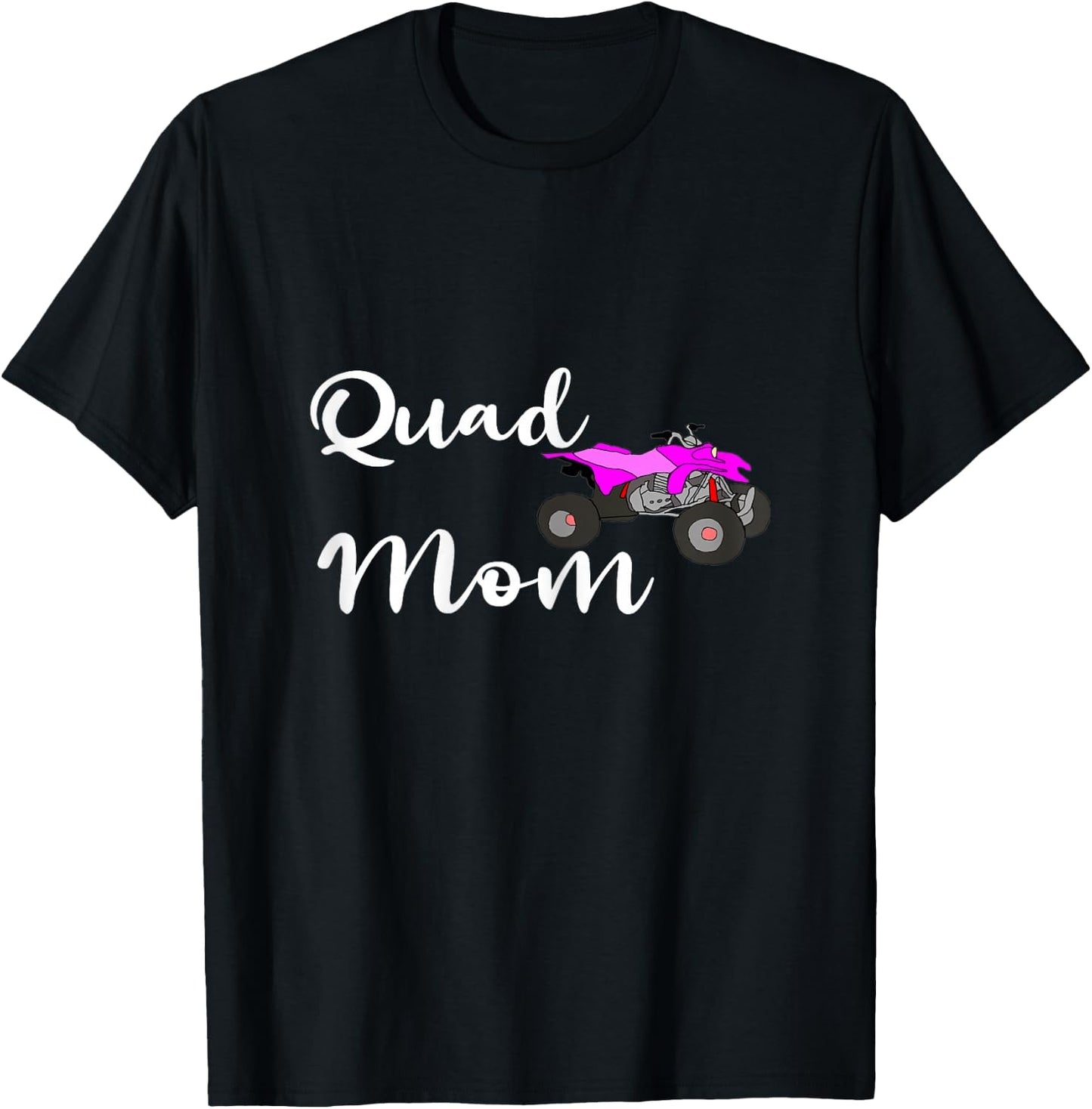 Quad Mom ATV Offroad Biker Mama Four Wheeler Bike Mother T-Shirt - T-Shirt | Black