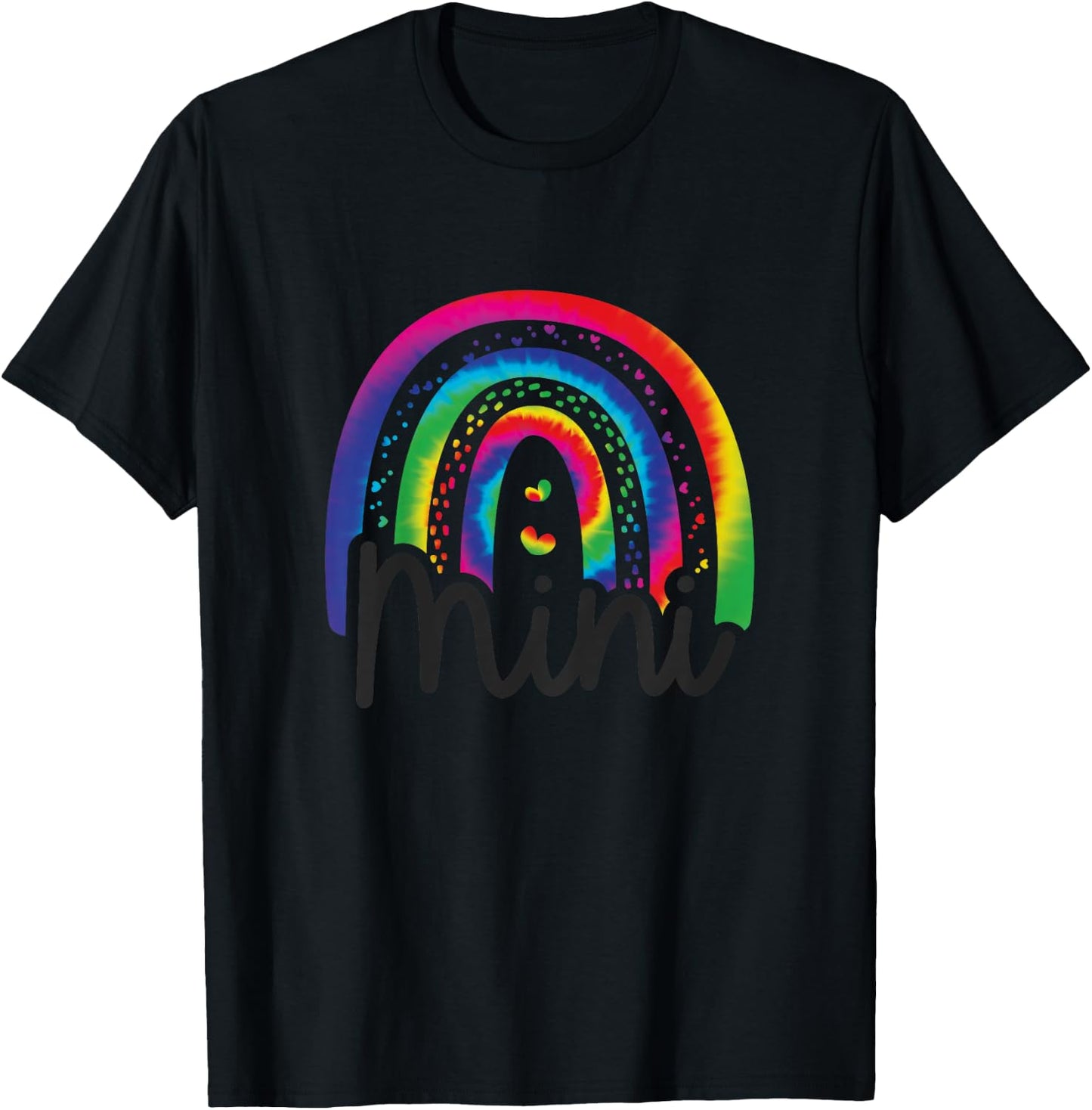 Kids Mini Mama Mother Daughter Matching Tie Dye T-Shirt - T-Shirt | Black
