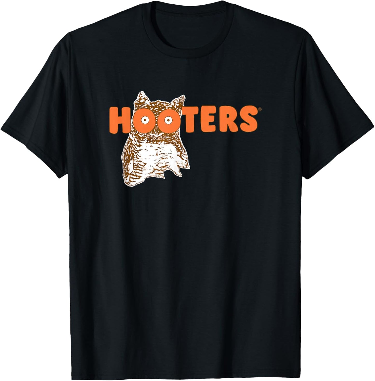 Hooters Retro Logo T-Shirt - T-Shirt | Black