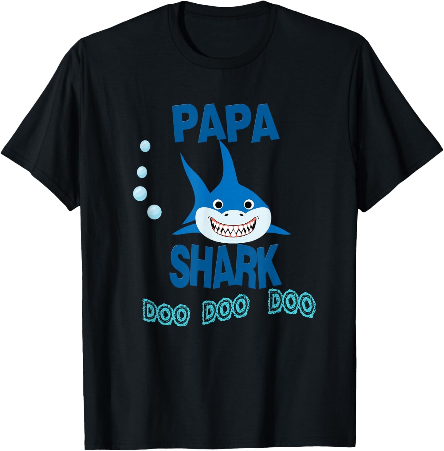 Papa Shark Gift Father - Camisa de Regalo Papa en espanol T-Shirt - T-Shirt | Black