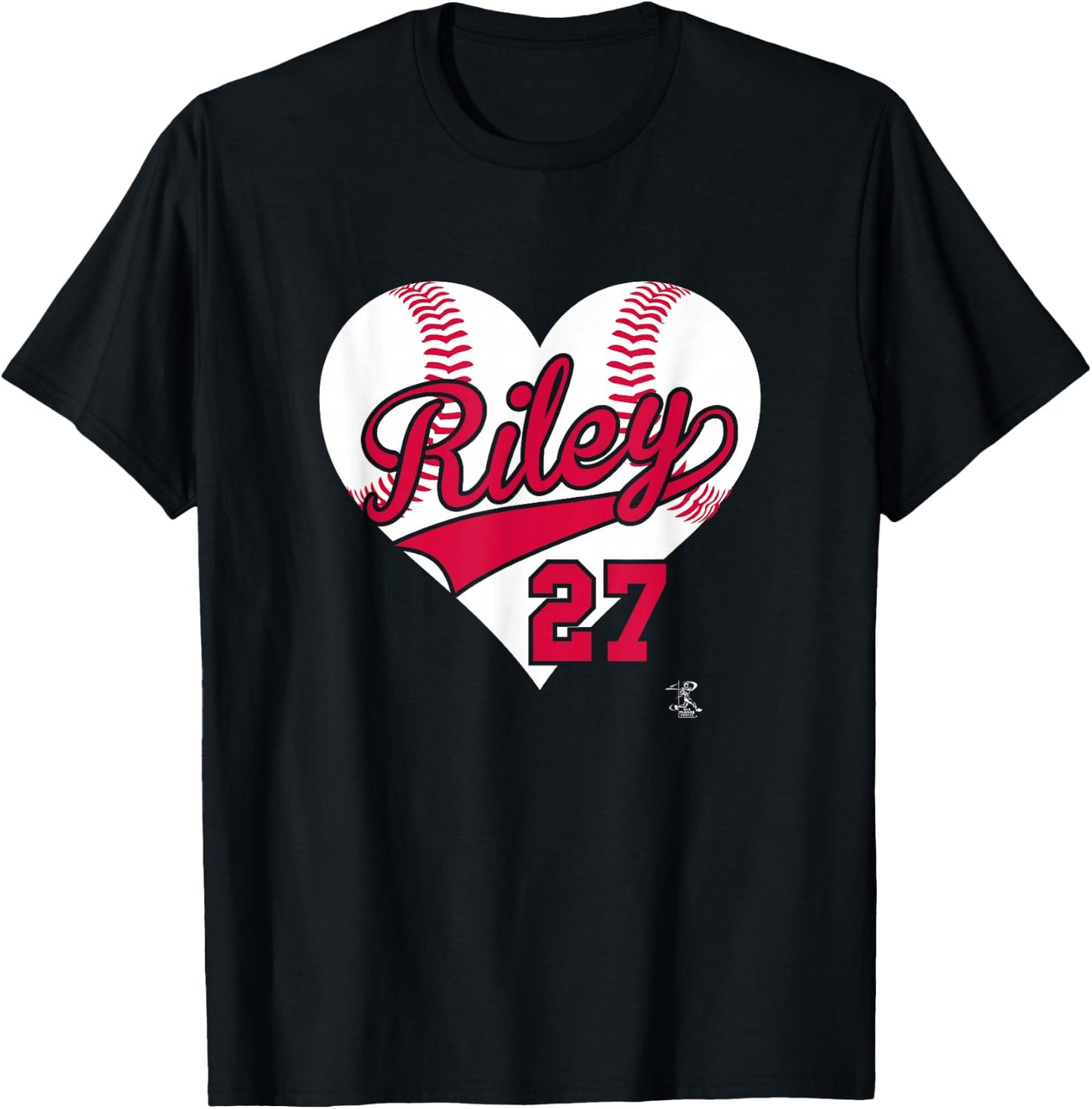 Austin Riley Baseball Heart Gameday T-Shirt - T-Shirt | Black