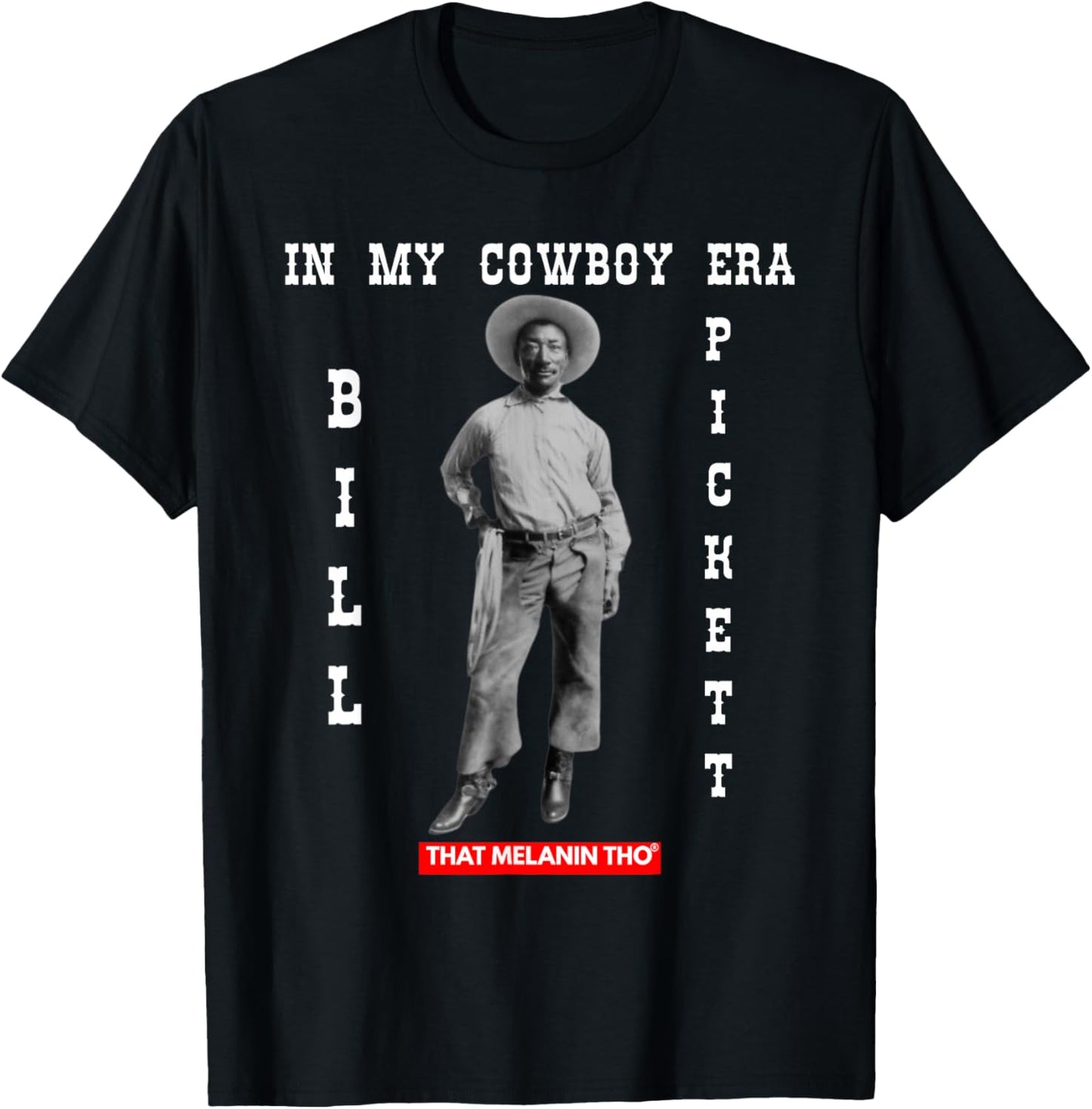 Black Cowboy Bill Pickett Cowboy African American History T-Shirt - T-Shirt | Black