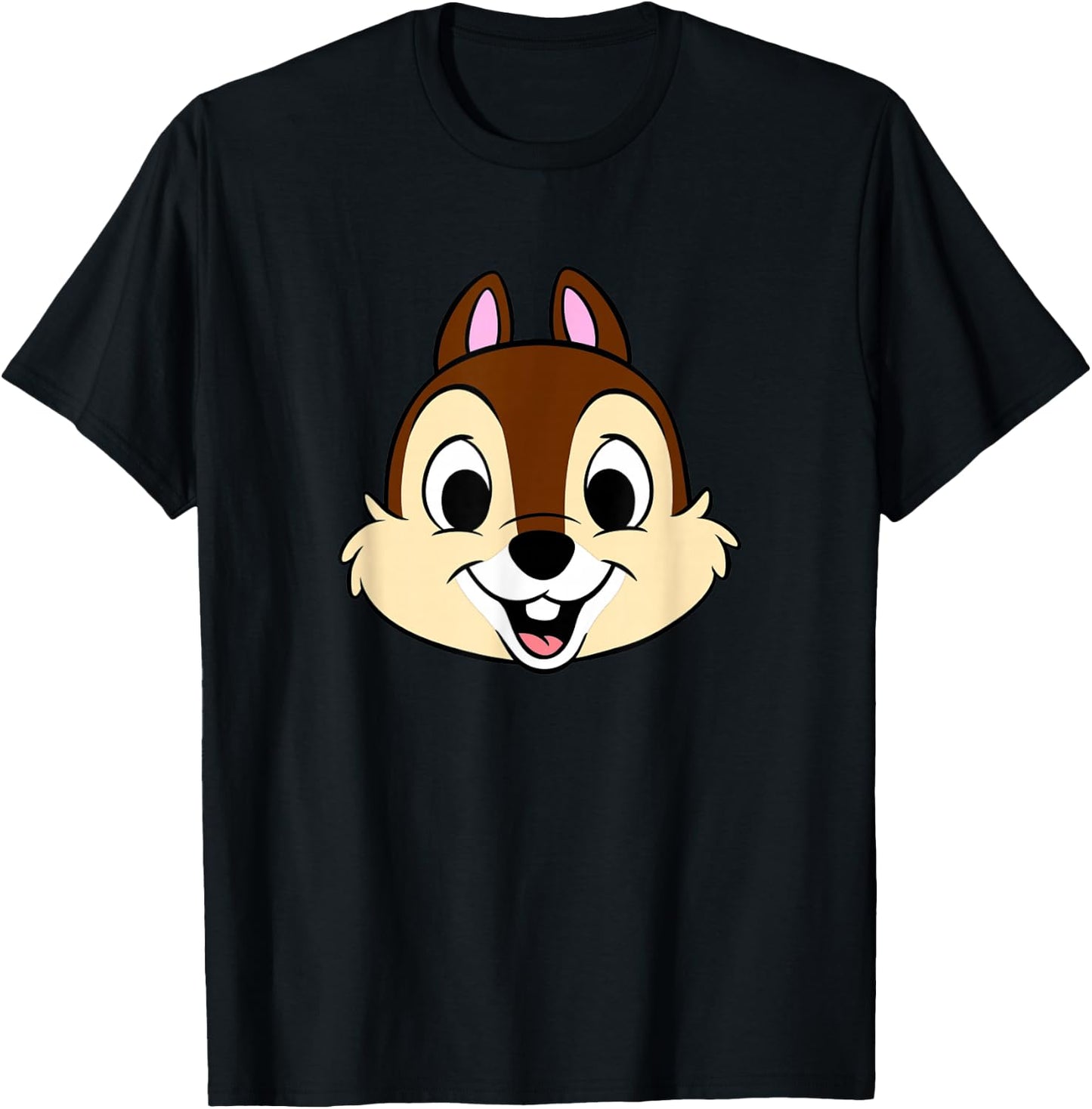 Disney Chip and Dale Chip Big Floating Head T-Shirt - T-Shirt | Black