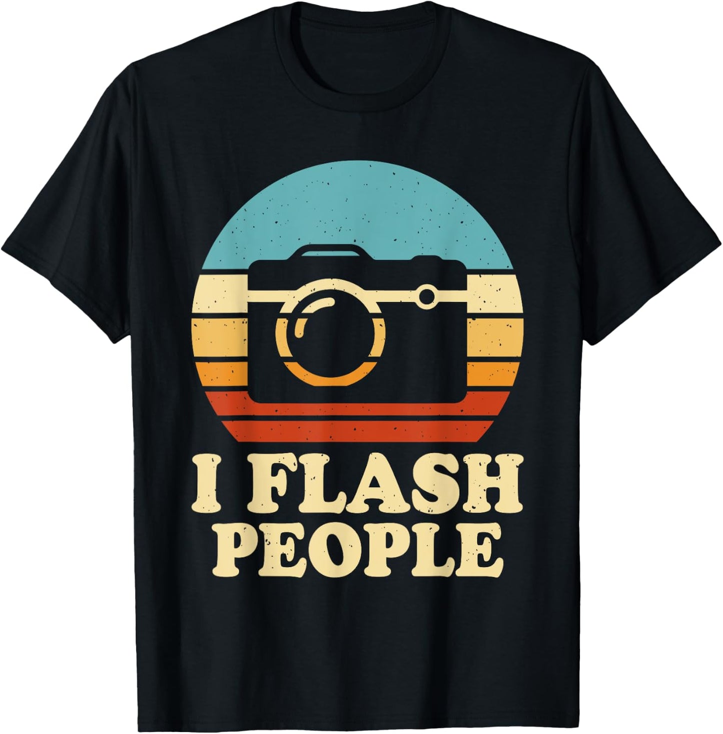 Flash People Photography Passion Photographer Hobby I T-Shirt - T-Shirt | Black