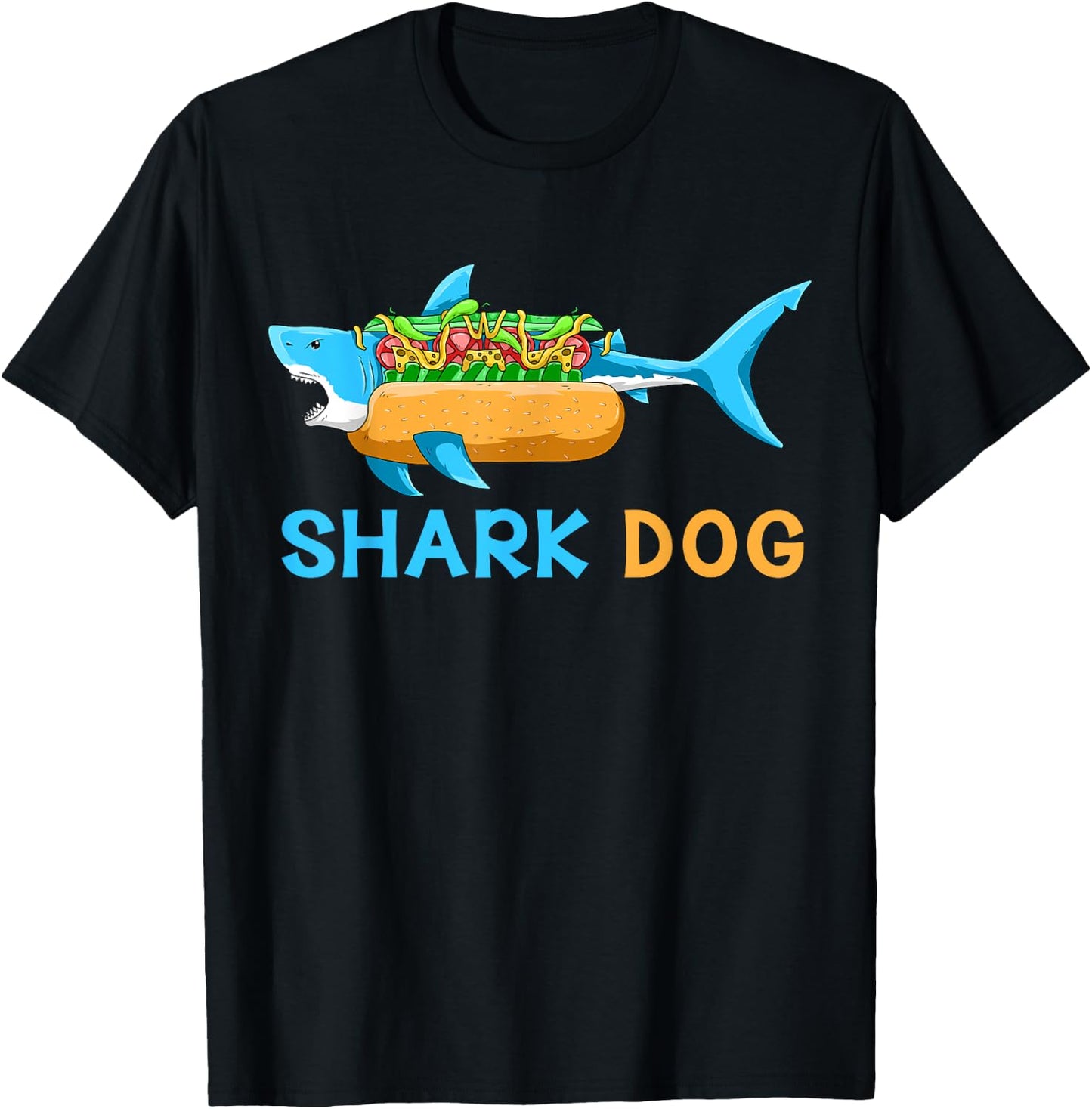 Shark Marine Biologist - Ocean Animal Hot Dog Shark Women Kids T-Shirt - T-Shirt | Black