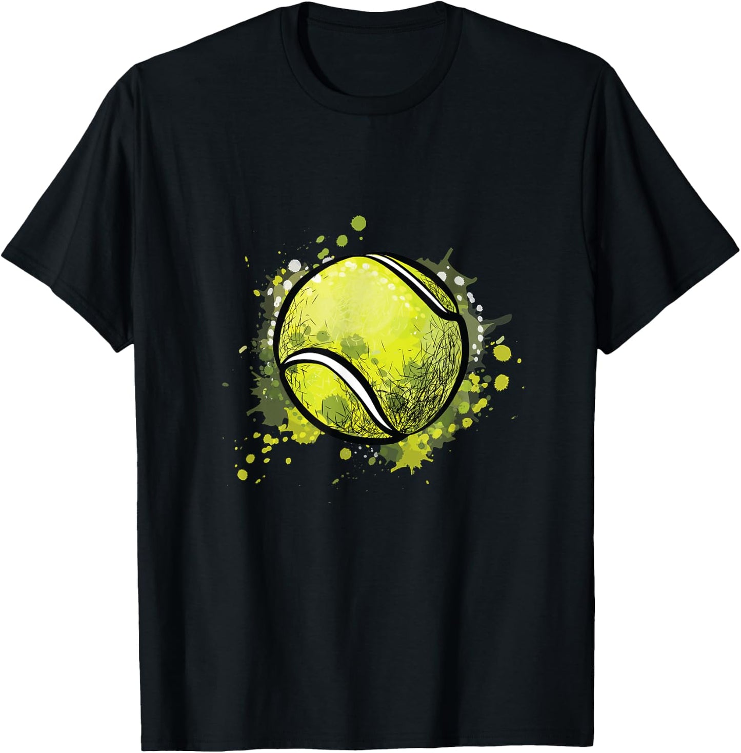 Tennis ball for sports and tennis lover for christmas T-Shirt - T-Shirt | Black
