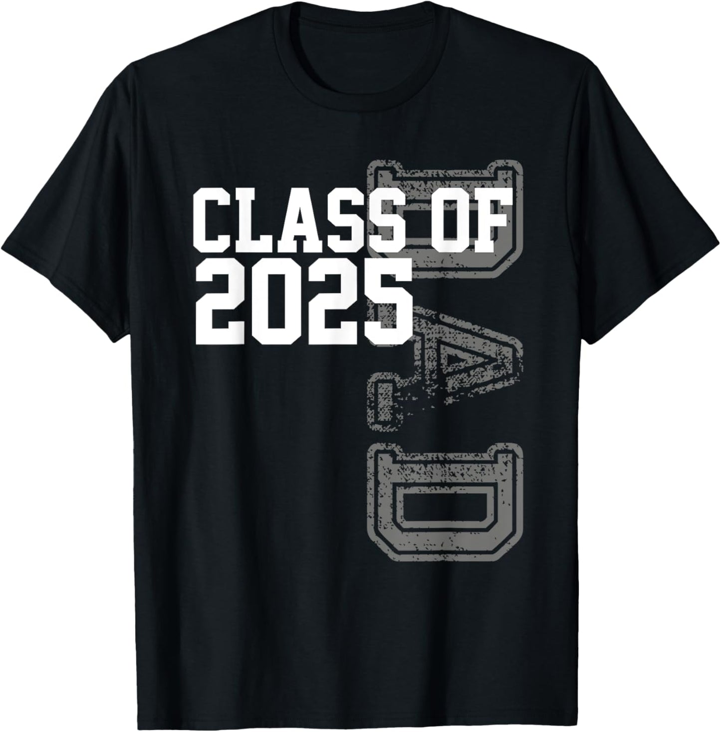 Senior 2025 Class Grad Proud Dad Class of 2025 T-Shirt - T-Shirt | Black