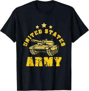 United States Army Battle Tank Battlefield Tank Military T-Shirt - T-Shirt | Black