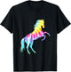 Beautiful Tie Dye Horse T-Shirt - T-Shirt | Black