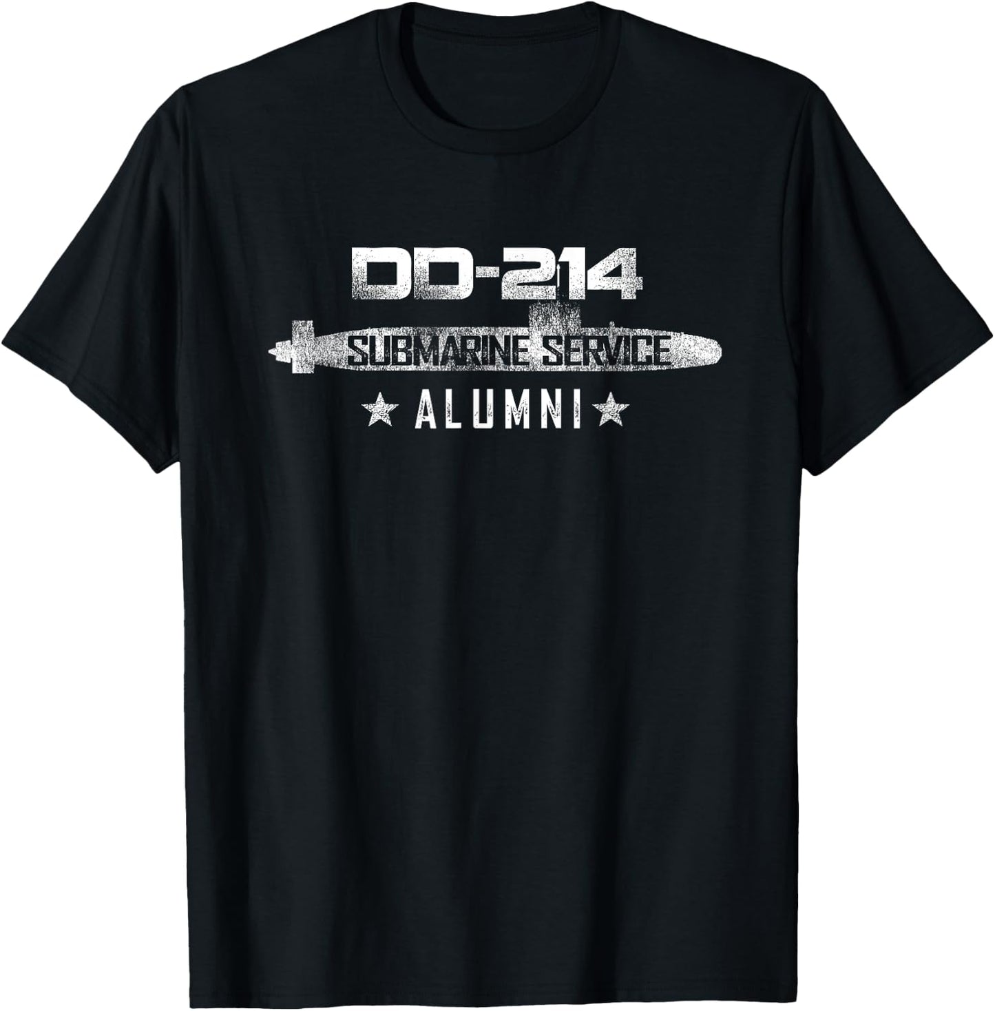 DD-214 Submarines Service Alumni Shirt US Military Submarine T-Shirt - T-Shirt | Black