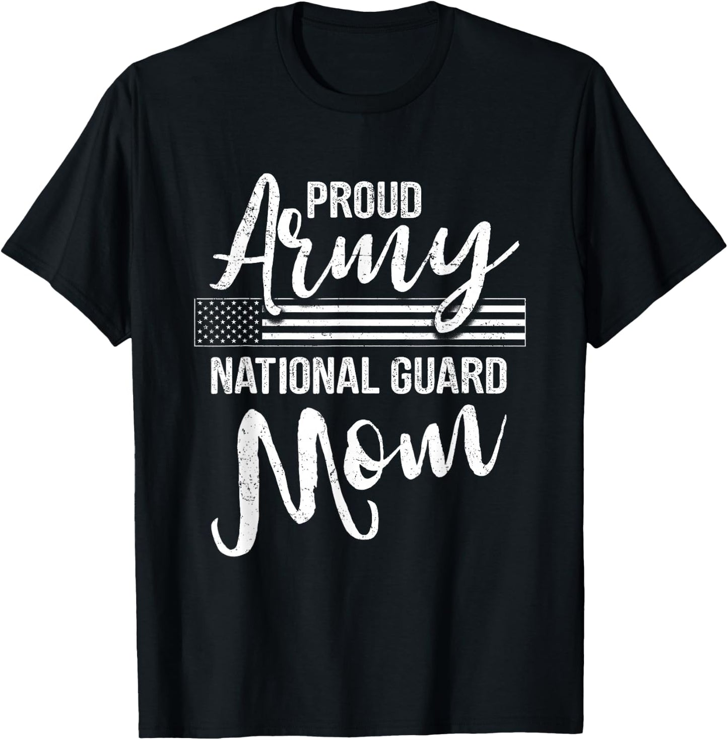 Military Mom - Army Gifts - Proud Army National Guard Mom T-Shirt - T-Shirt | Black