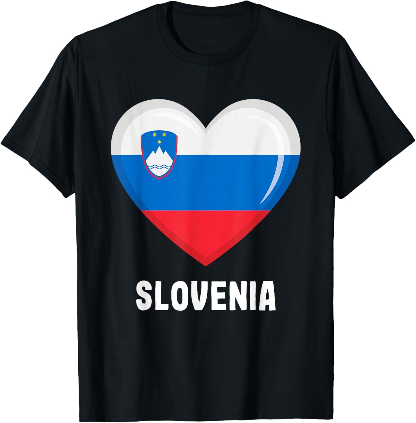 Slovenia Flag Jersey | Slovenian T-Shirt - T-Shirt | Black