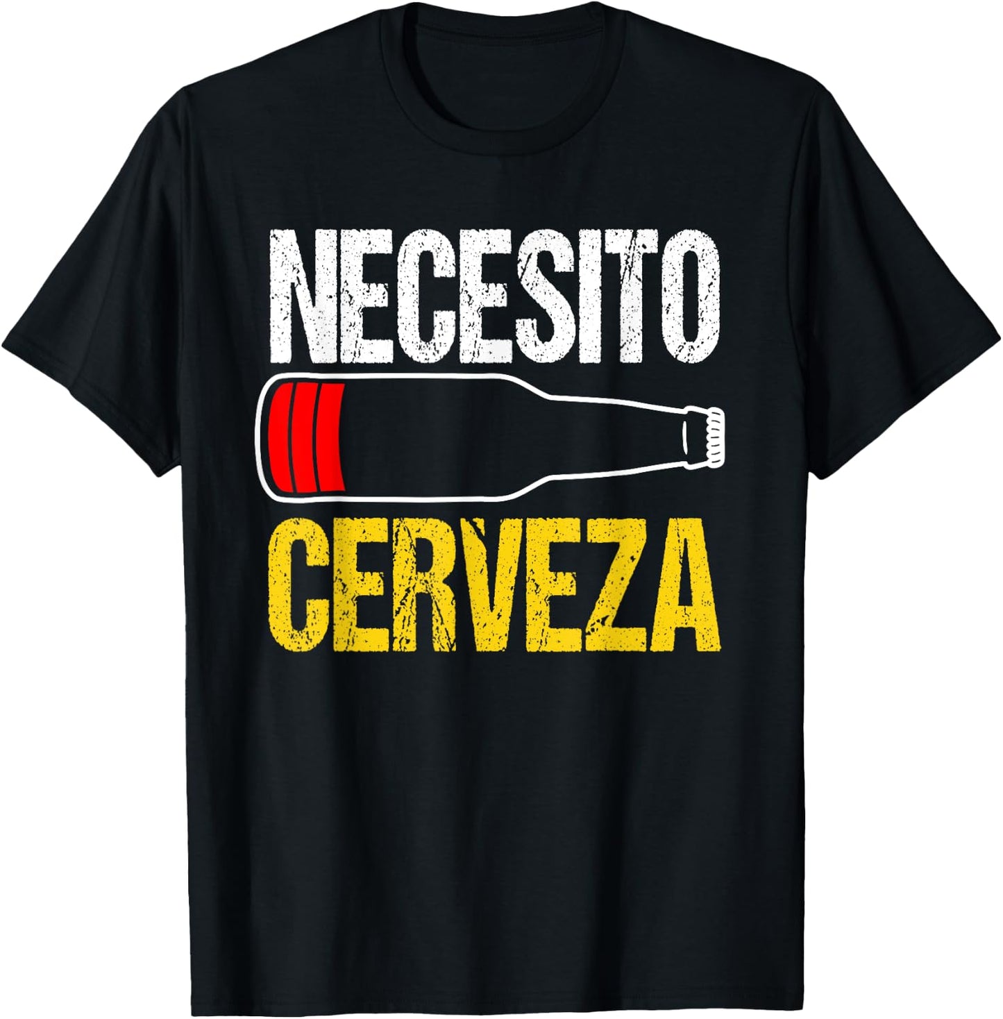 Mexican beer necesito cerveza cool & funny sayings T-Shirt - T-Shirt | Black