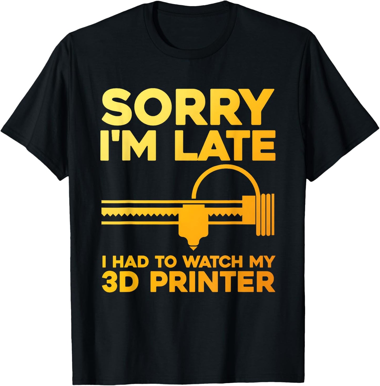 Funny 3D Printing Women Machine 3D Printer Lovers T-Shirt - T-Shirt | Black