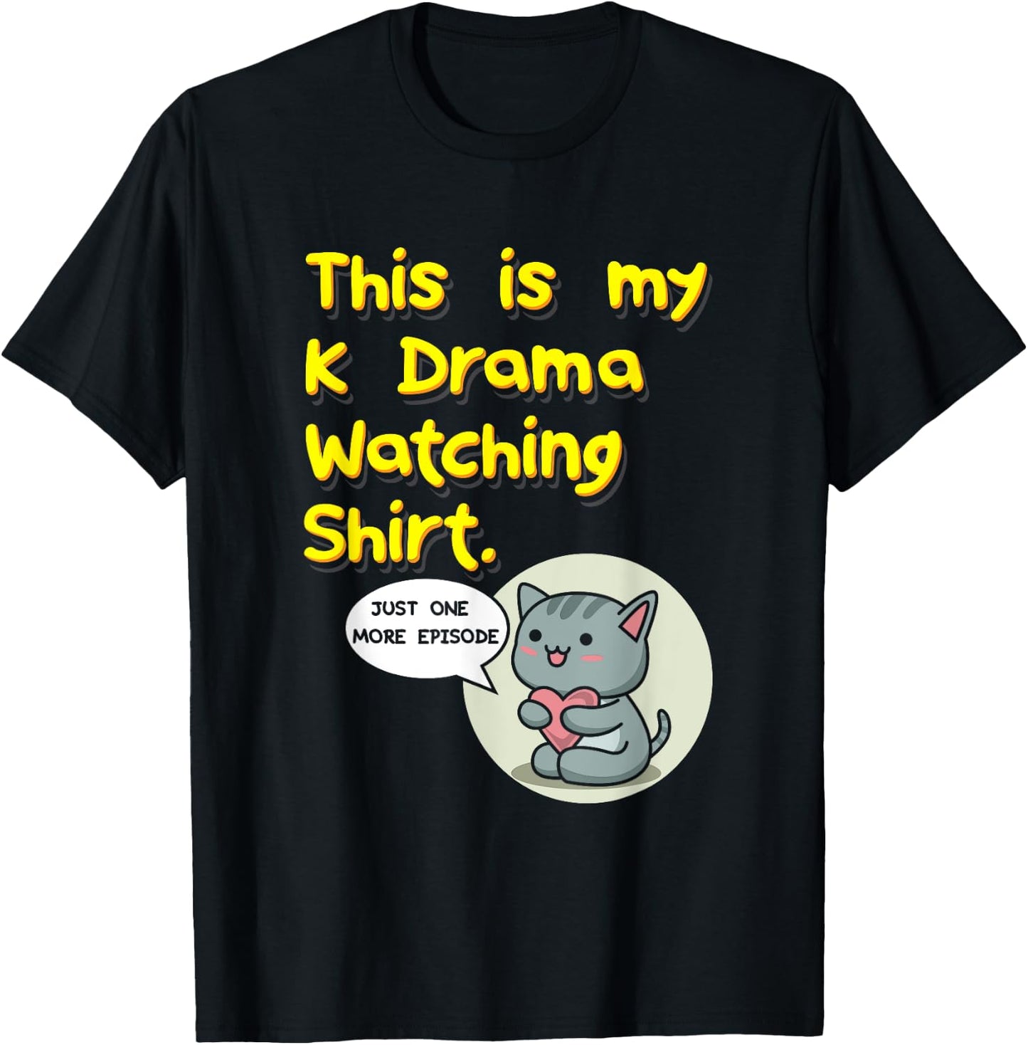 This Is My K-Drama Watching T-Shirt - T-Shirt | Black