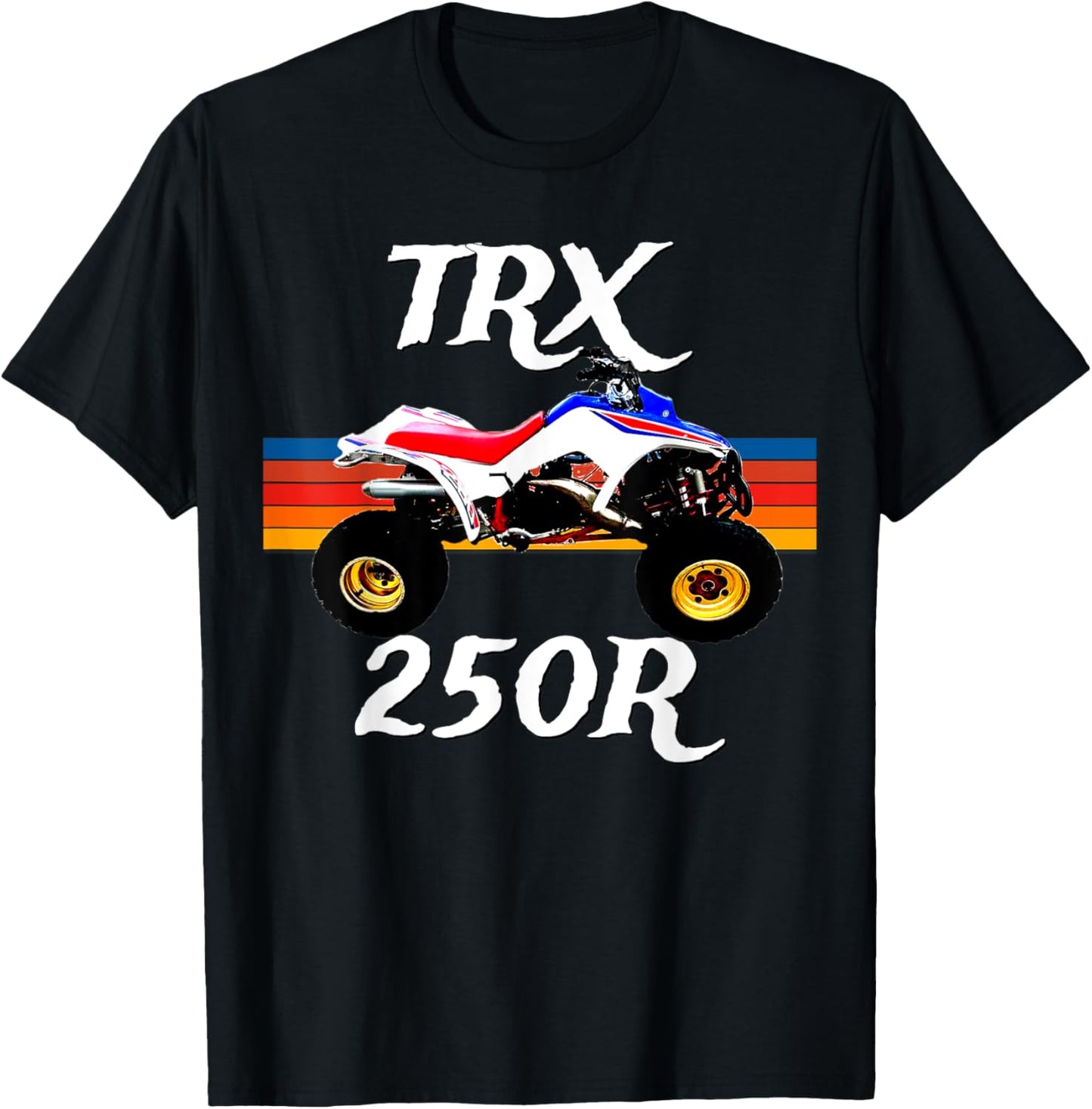 1986 Vintage Retro Four Wheeler ATV ATC TRX 250R , Small, Black T-Shirt - T-Shirt | Black