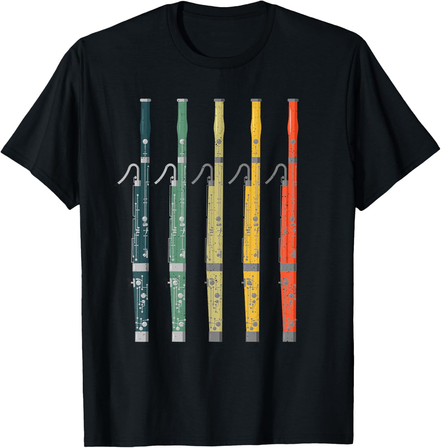 Bassoon Art Women Bassoon Instrument Lovers T-Shirt - T-Shirt | Black