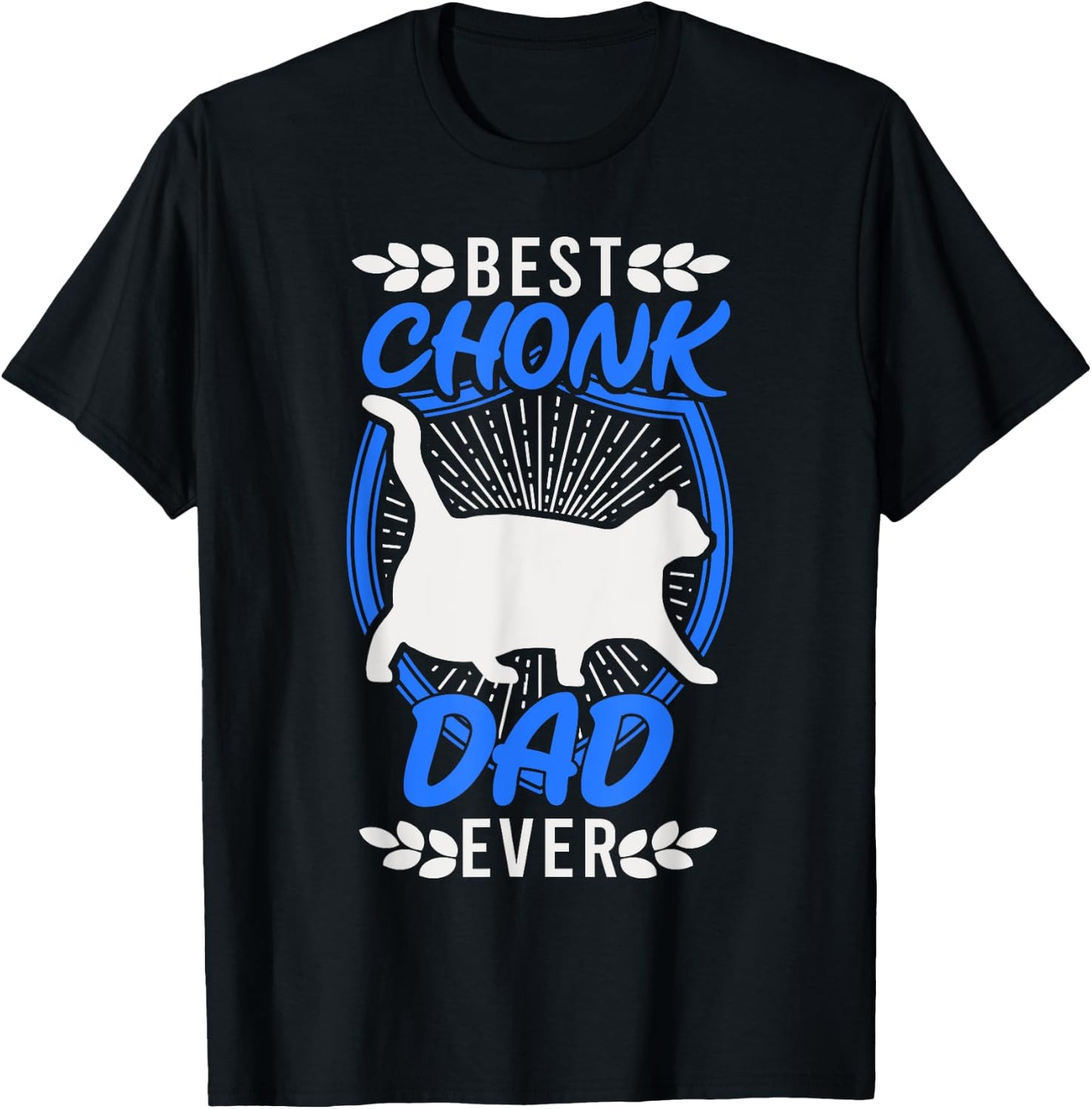 Chonk Dad Chonk Scale Cat Retro Chonky Memes Men T-Shirt - T-Shirt | Black