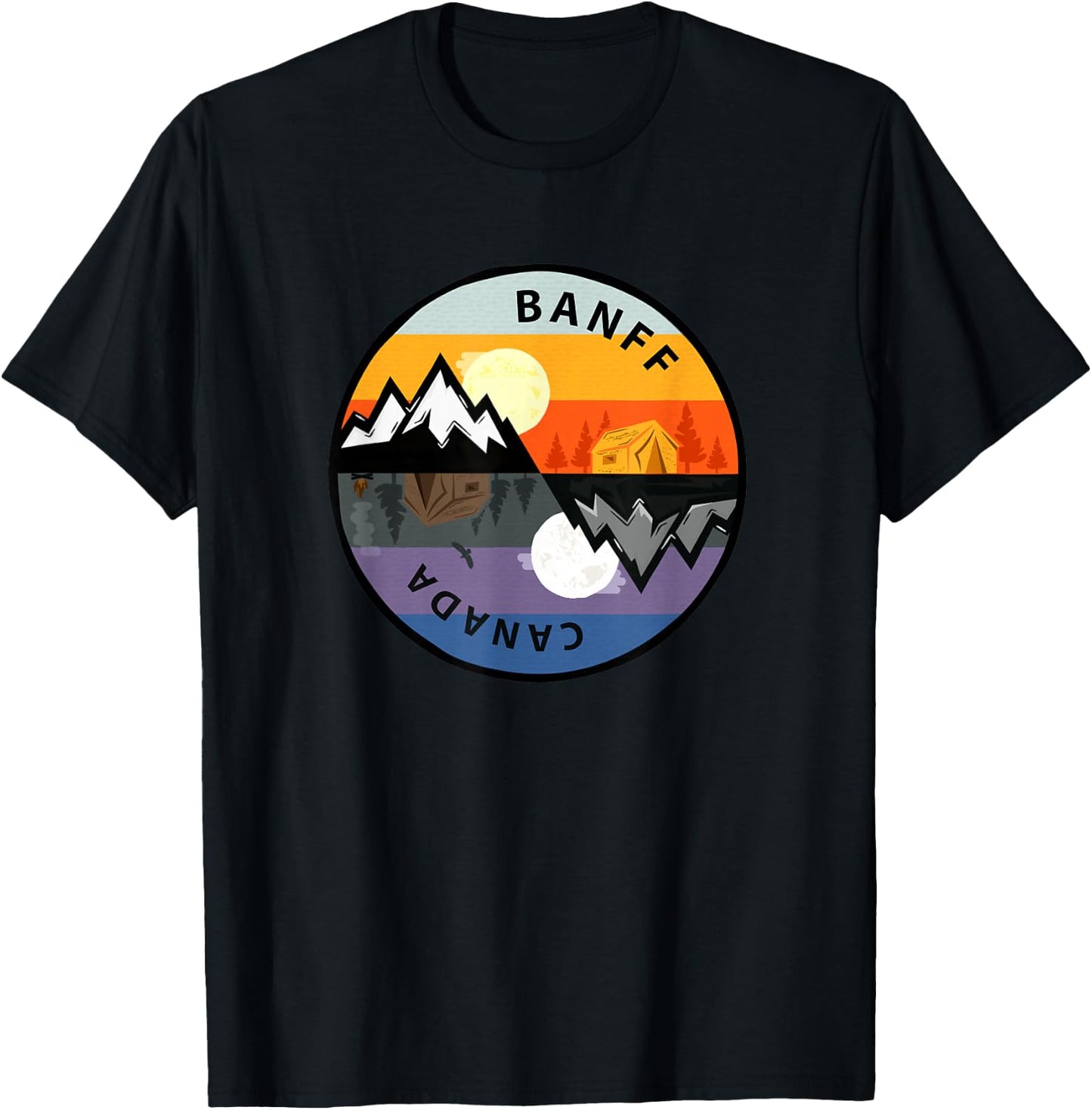 Retro Vintage Banff, Canada Souvenir T-Shirt - T-Shirt | Black