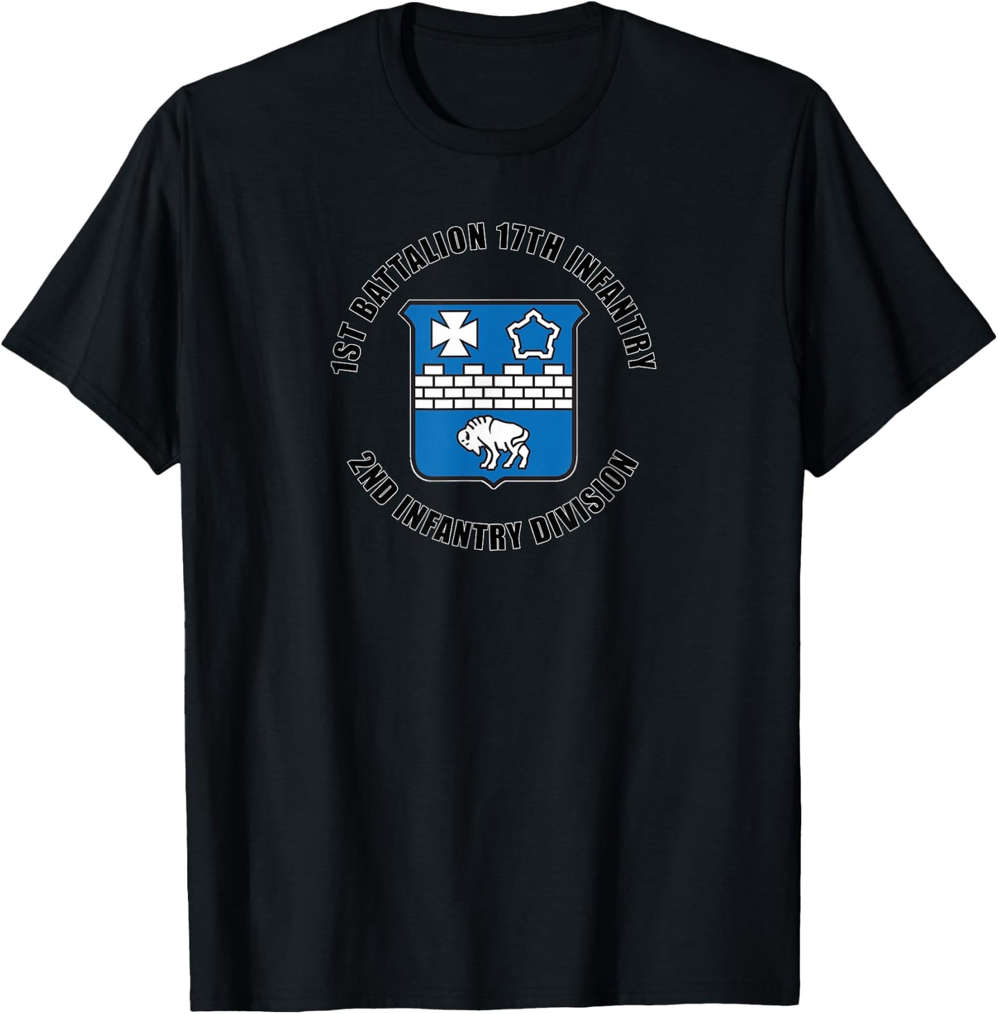 1st Battalion 17th Infantry 2nd Infantry Division Gift T-Shirt - T-Shirt | Black