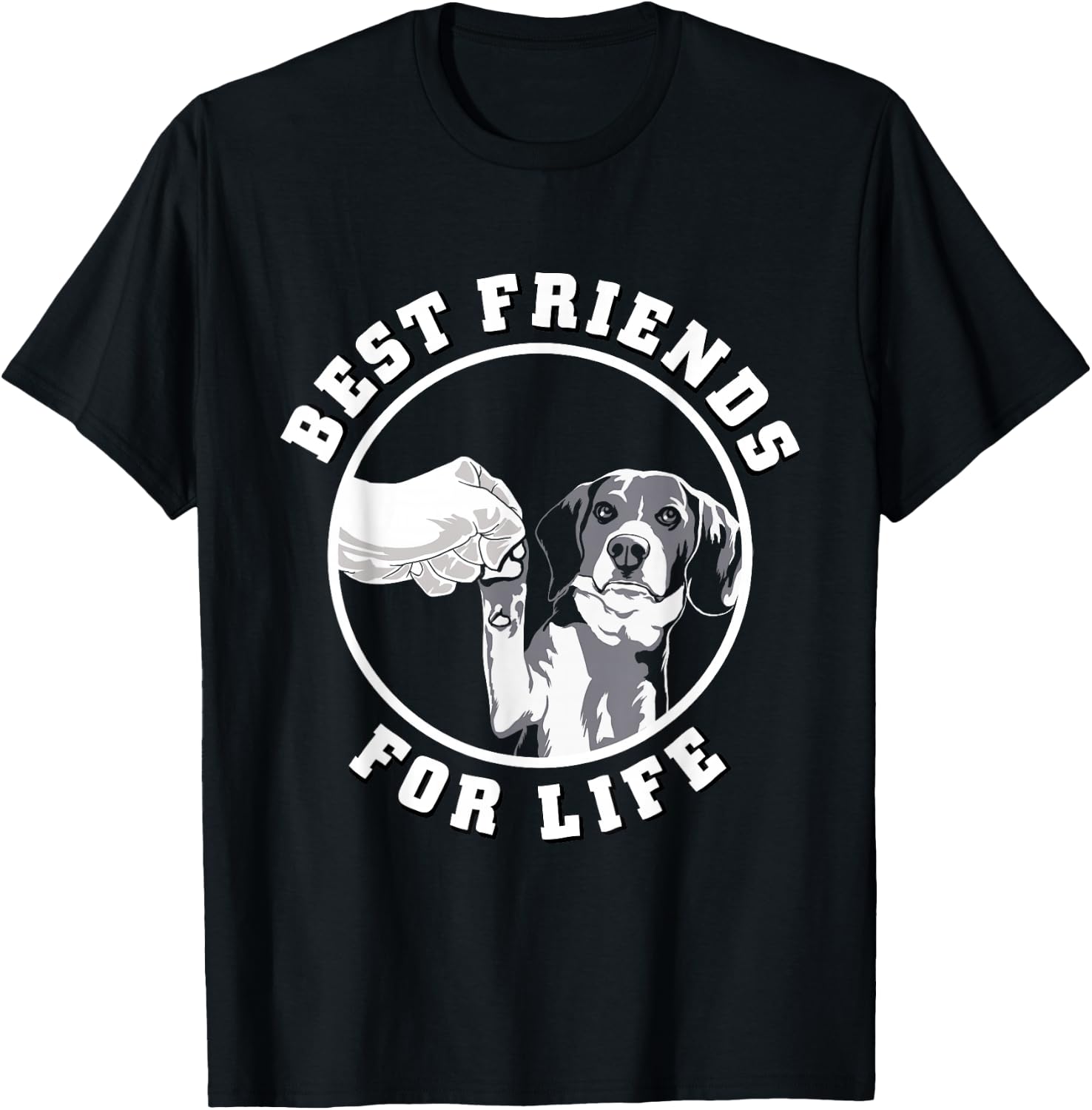 Beagle Shirt Best Friend Pet Dog Beagle Lover Beagle Mom Dad T-Shirt - T-Shirt | Black