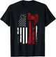 American Viking Axe Flag - Til Valhalla - Norse Mythology Small T-Shirt - T-Shirt | Black