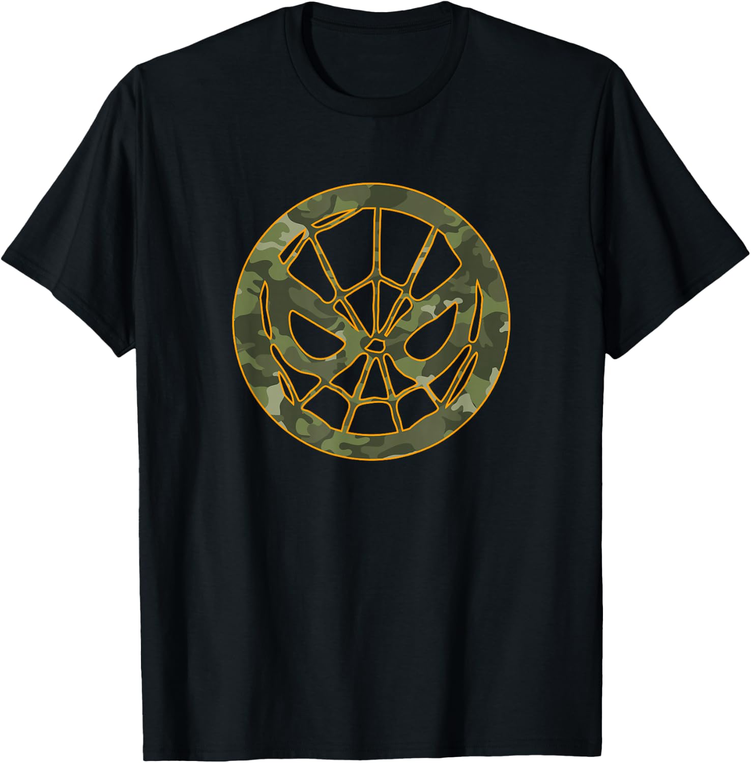 Marvel Spider-Man Camouflage Logo T-Shirt - T-Shirt | Black