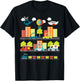 Transportation Trucks Cars Train Plane Emergency Vehicle Boy T-Shirt - T-Shirt | Black