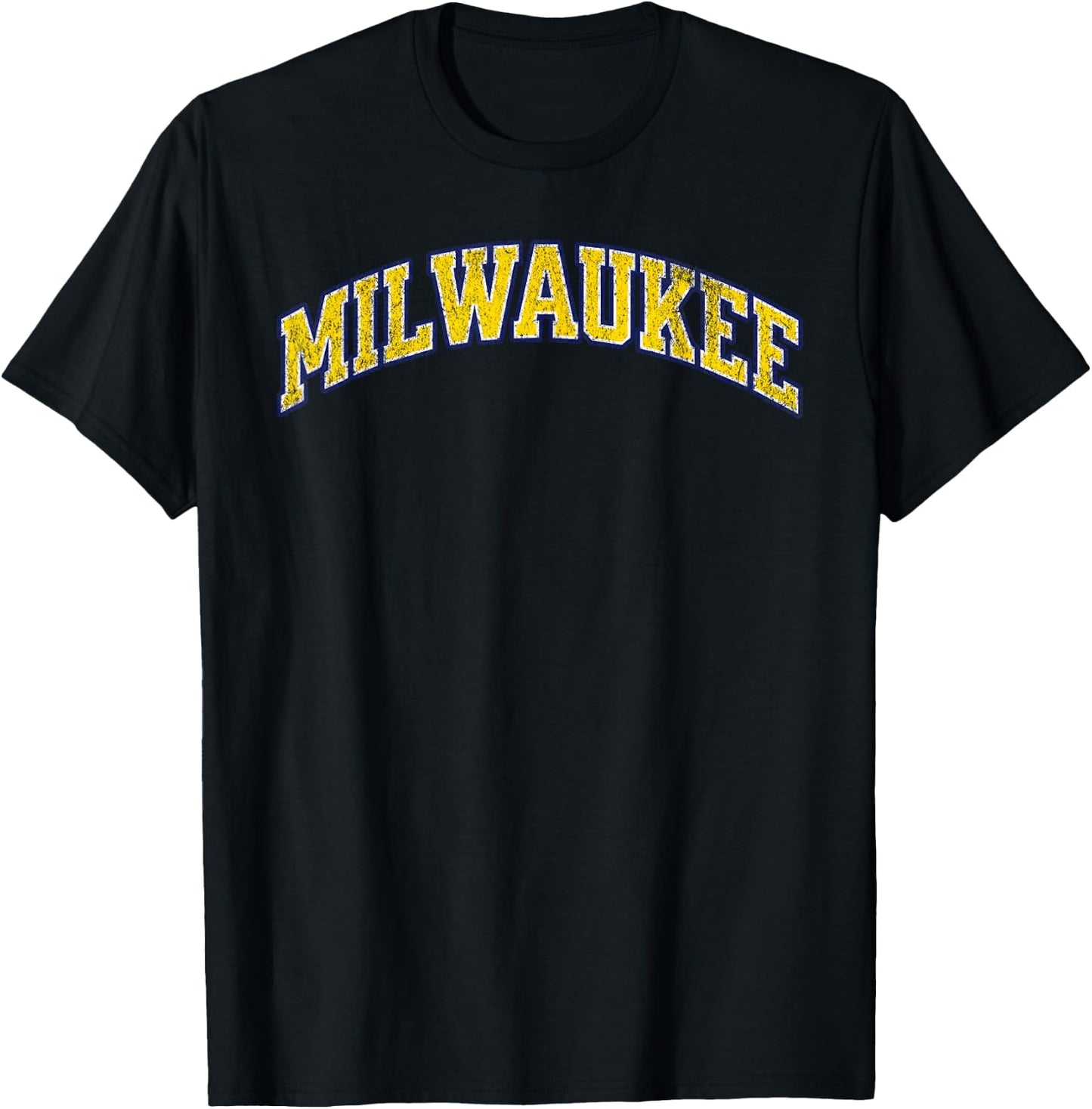 Milwaukee vintage baseball city T-Shirt - T-Shirt | Black