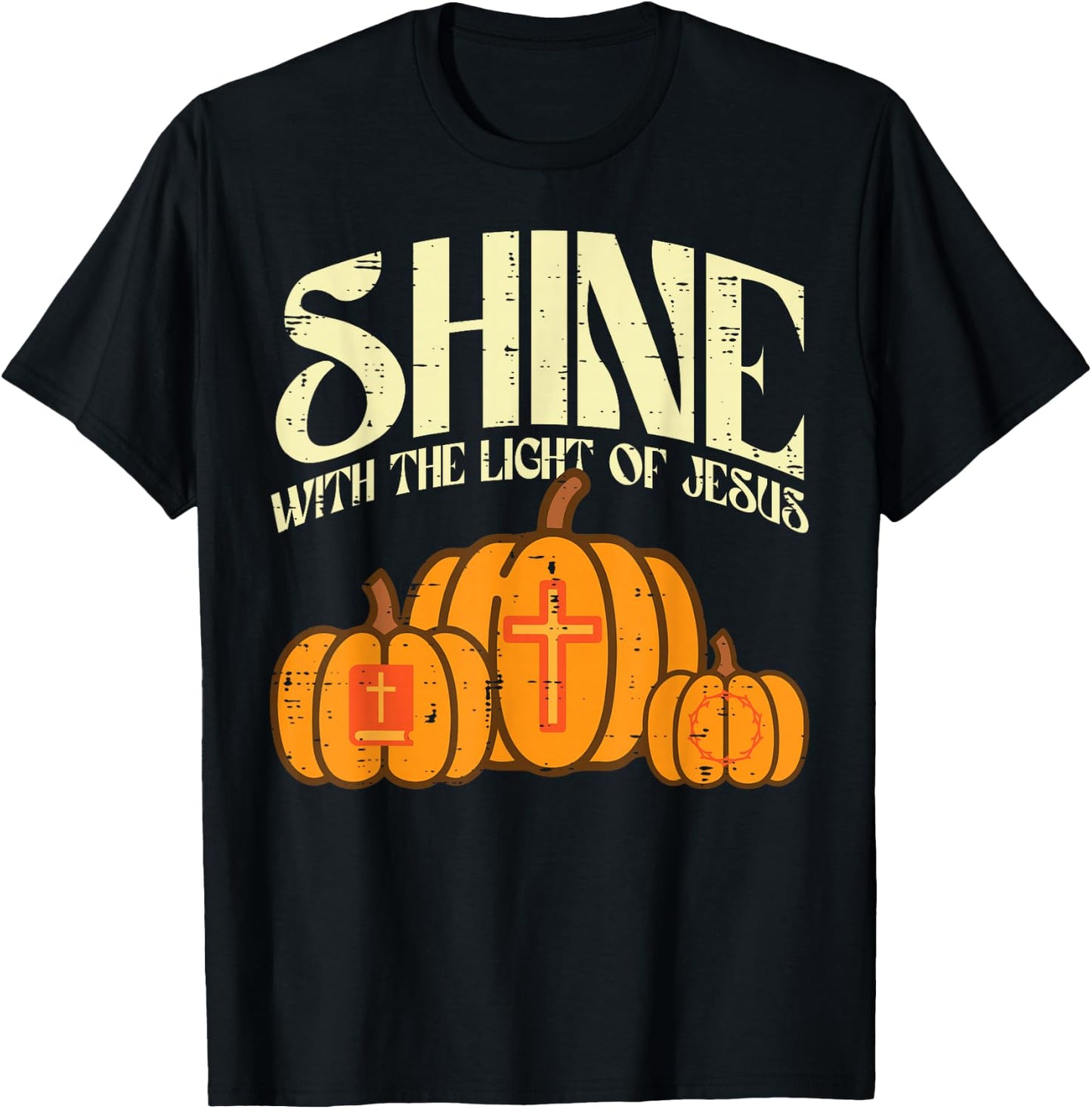 Halloween Shine Light Jesus Costume Christian Men Women Kids T-Shirt - T-Shirt | Black