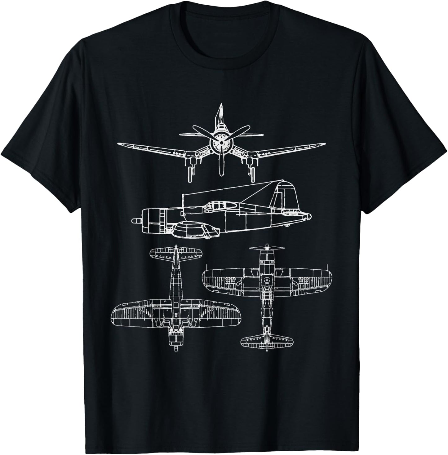 Corsair F4U T-Shirt - T-Shirt | Black