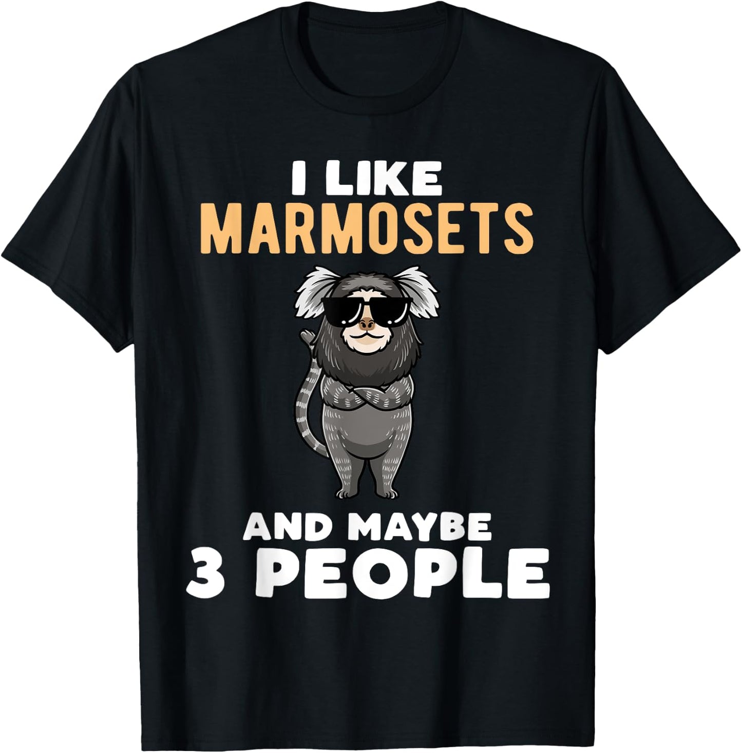 Marmoset Monkey T-Shirt - T-Shirt | Black