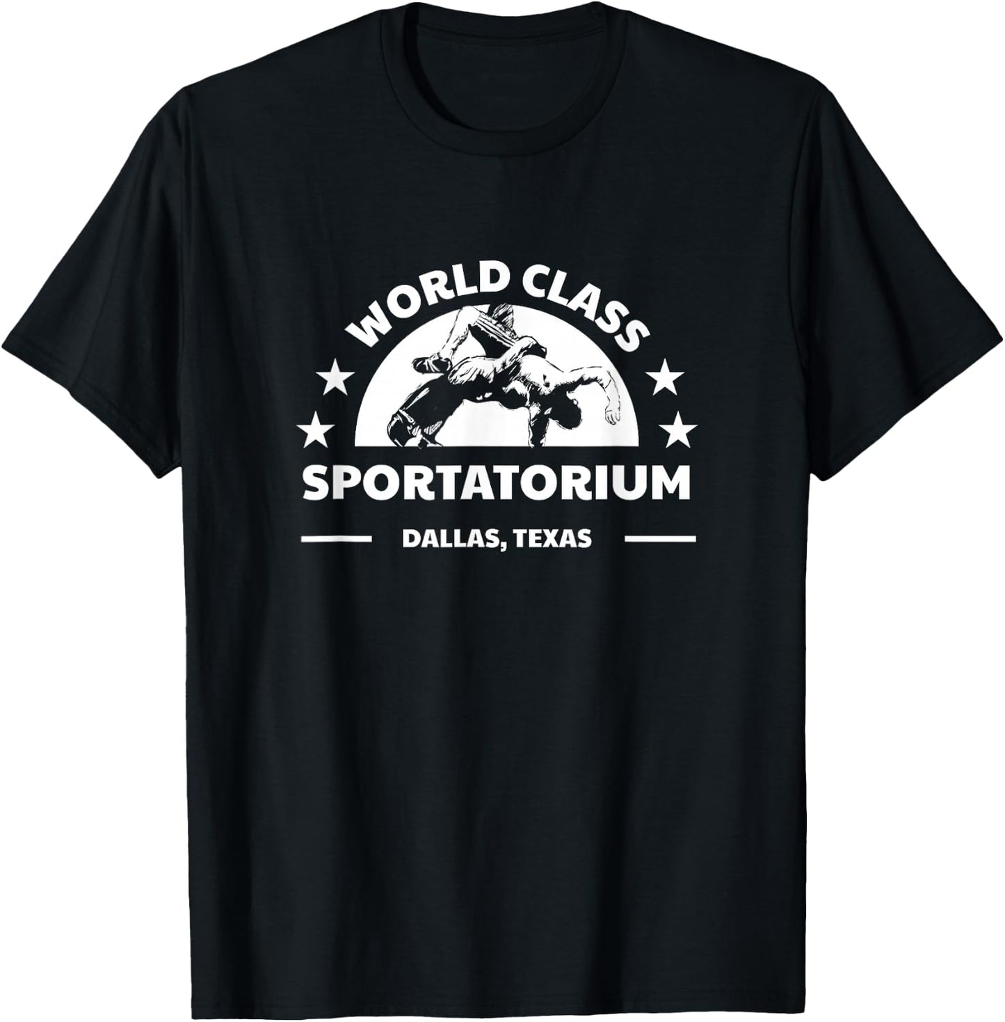 Dallas TX Texas Wrestling World Class Sportatorium T-Shirt - T-Shirt | Black