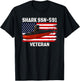 Submarine USS Shark SSN-591 Veteran Grandfather Dad Son T-Shirt - T-Shirt | Black